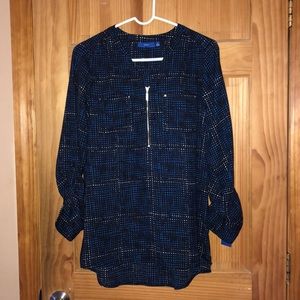 4/$12 Apt 9 Tunic Long Sleeve 2 Pocket - Medium